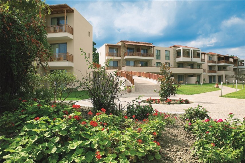 Řecko, Chalkidiki, Kriopigi, Hotel Kassandra Palace, rodinné bungalovy Kassandra Palace