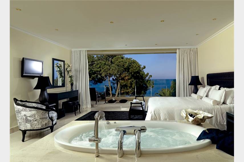 Řecko, Kréta, Agia Pelagia, Hotel Capsis Out of the Blue Divine Thalassa, mezonet s privátním bazénem Out of the Blue Capsis Elite Resort / Divine Thalassa / Exclusive collection