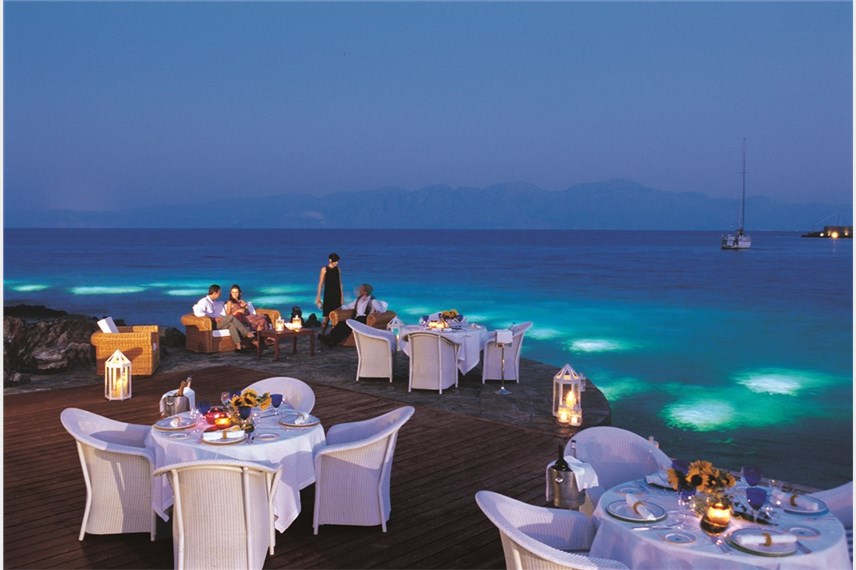 Řecko, Kréta, Elounda, Hotel Elounda Bay, restaurace Thalassa Elounda Bay Palace