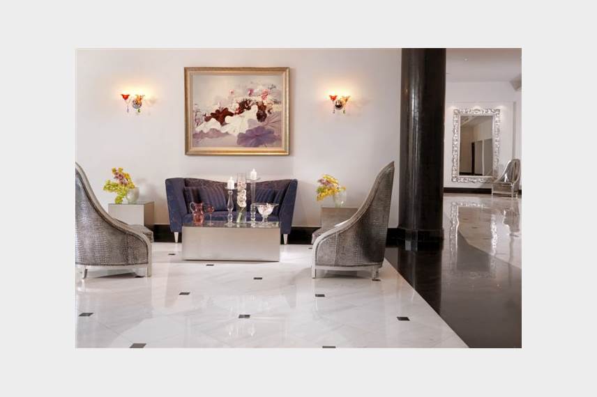 Řecko, Kréta, Agia Pelagia, Hotel Capsis Out of the Blue Oh! All suite hotel, lobby bar Out of the Blue Capsis Elite Resort / Oh! Suites / Exclusive collection