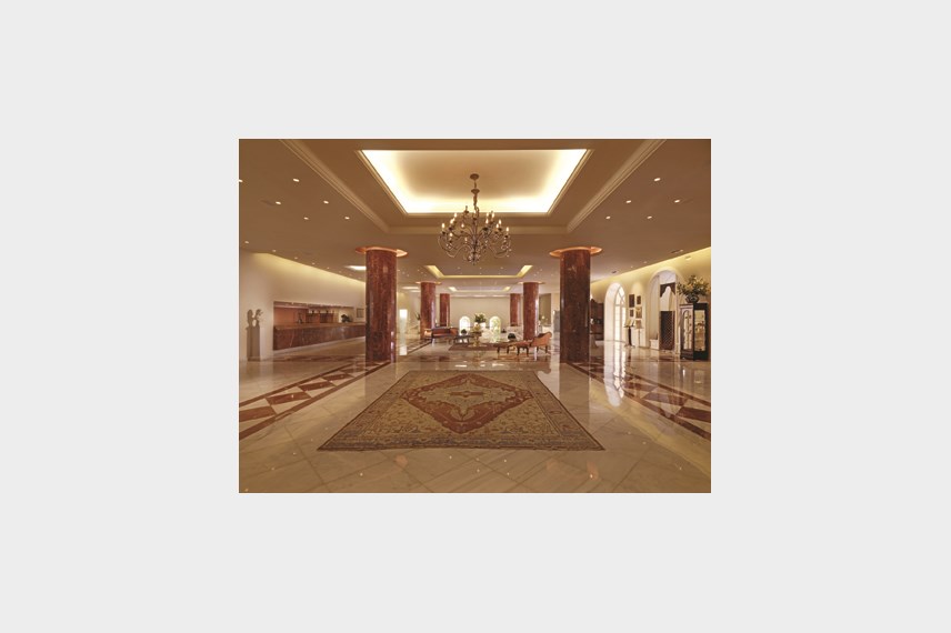 Řecko, Kréta, Agia Pelagia, Hotel Capsis Out of the Blue Ruby Red Regal, recepce Out of the Blue Capsis Elite Resort / Ruby Red Regal