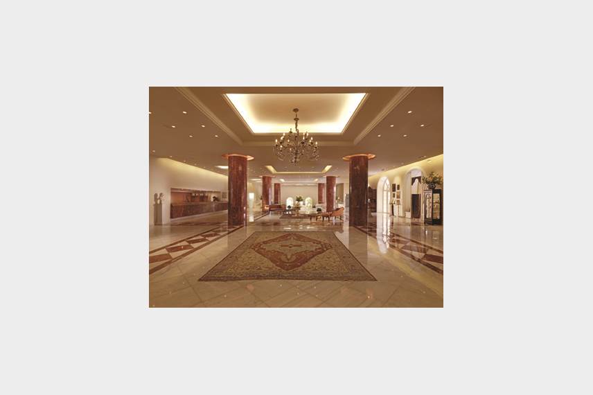 Řecko, Kréta, Agia Pelagia, Hotel Capsis Out of the Blue Ruby Red Regal, recepce Out of the Blue Capsis Elite Resort / Ruby Red Regal