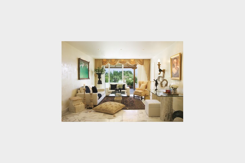 Řecko, Kréta, Agia Pelagia, Hotel Capsis Out of the Blue Ruby Red Regal, Suite-obývací pokoj Out of the Blue Capsis Elite Resort / Ruby Red Regal