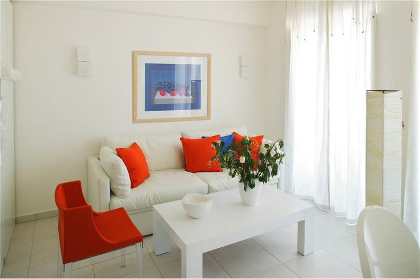 Řecko, Paros, Parikia, Hotel Archipelagos, obývací pokoj Archipelagos Resort