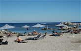 Řecko, Rhodos, Faliraki, Studia Meropi, pláž Meropi