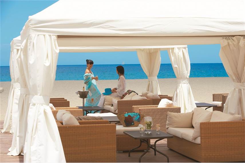 Řecko, Kréta, Rethymno, Hotel Grecotel Creta Palace, Caretta caretta Beach Bar Grecotel Creta Palace
