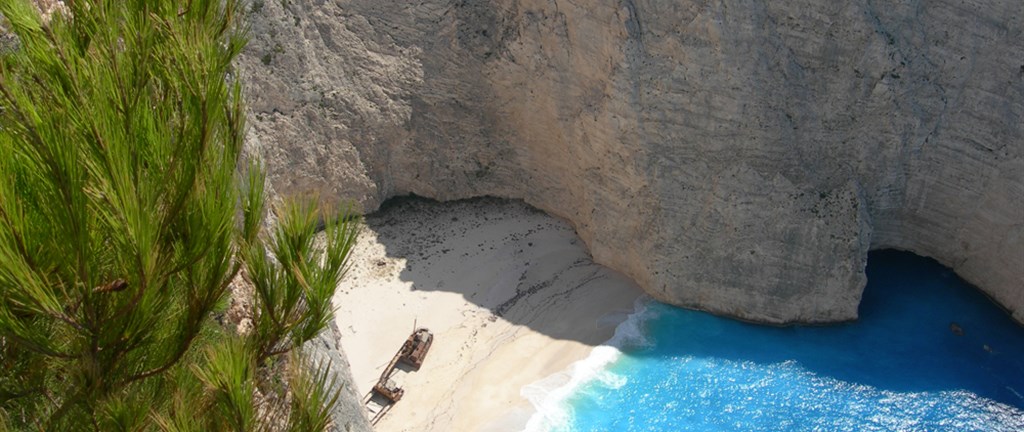 Ostrov Zakynthos - pláž Navagio