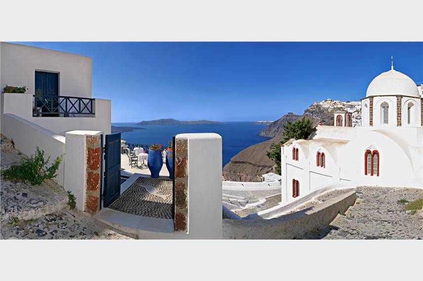  Santorini Reflexions Volcano