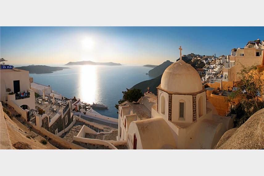  Santorini Reflexions Volcano
