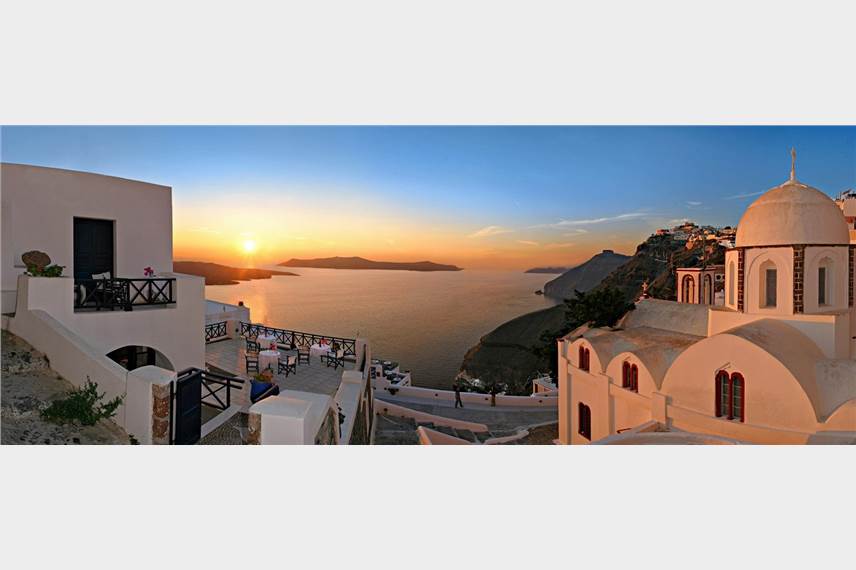  Santorini Reflexions Volcano